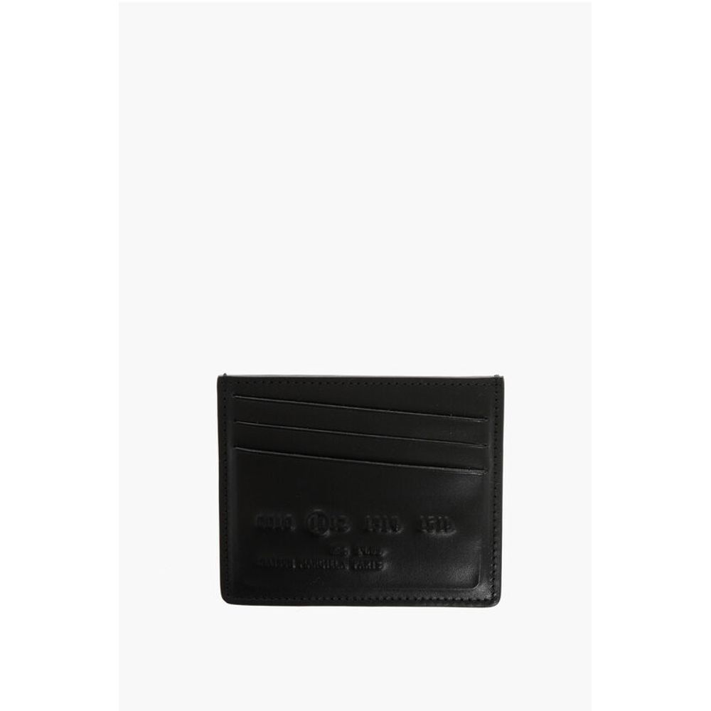 Maison Margiela MM11 Leather Card Holder with Embossed Detail