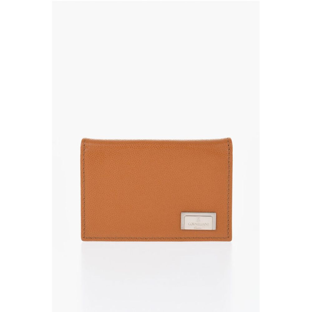 Corneliani Saffiano Leather Bifold Card Holder