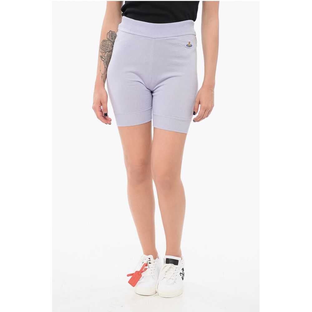 Vivienne Westwood Knitted BEA Shorts with Embroidered Logo