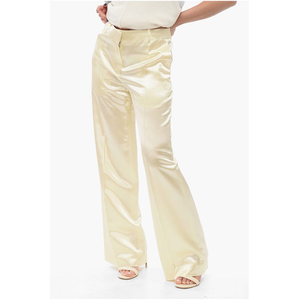 The Row Satin Pleated Pants