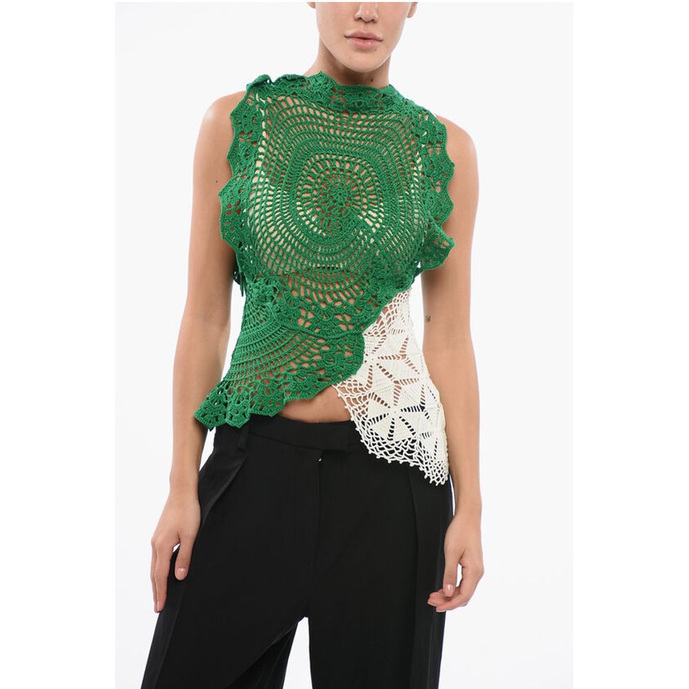 The Row Crochet Asymmetric CHRYSTA Top