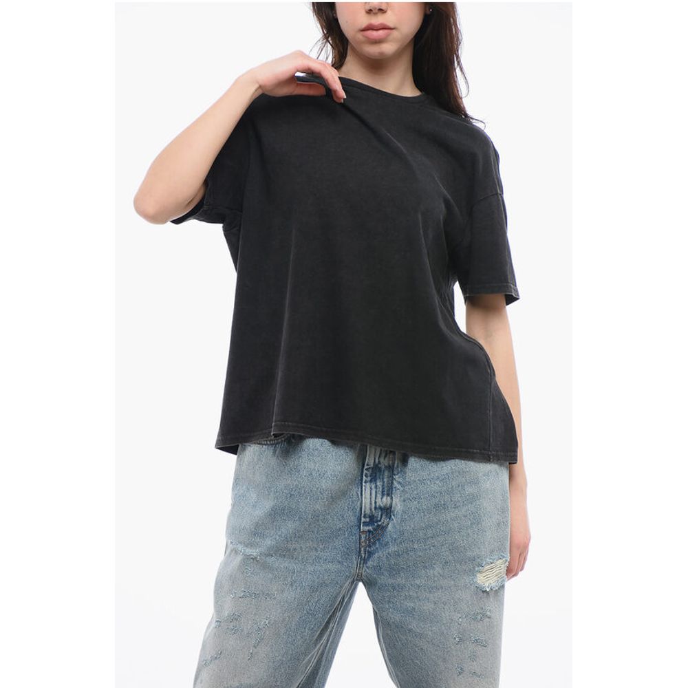 R13 Acid-Wash Effect Crew-neck T-Shirt