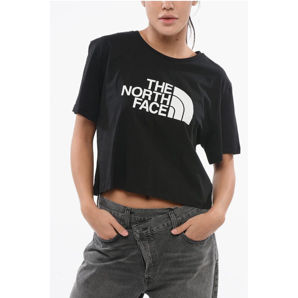 The North Face Crewneck Cropped T-Shirt with Printed Logo