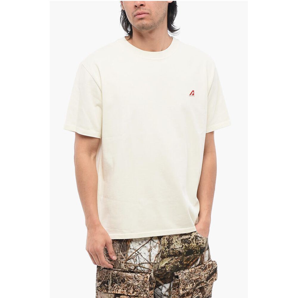 Autry Cotton Crew-Neck T-shirt With Embroidery