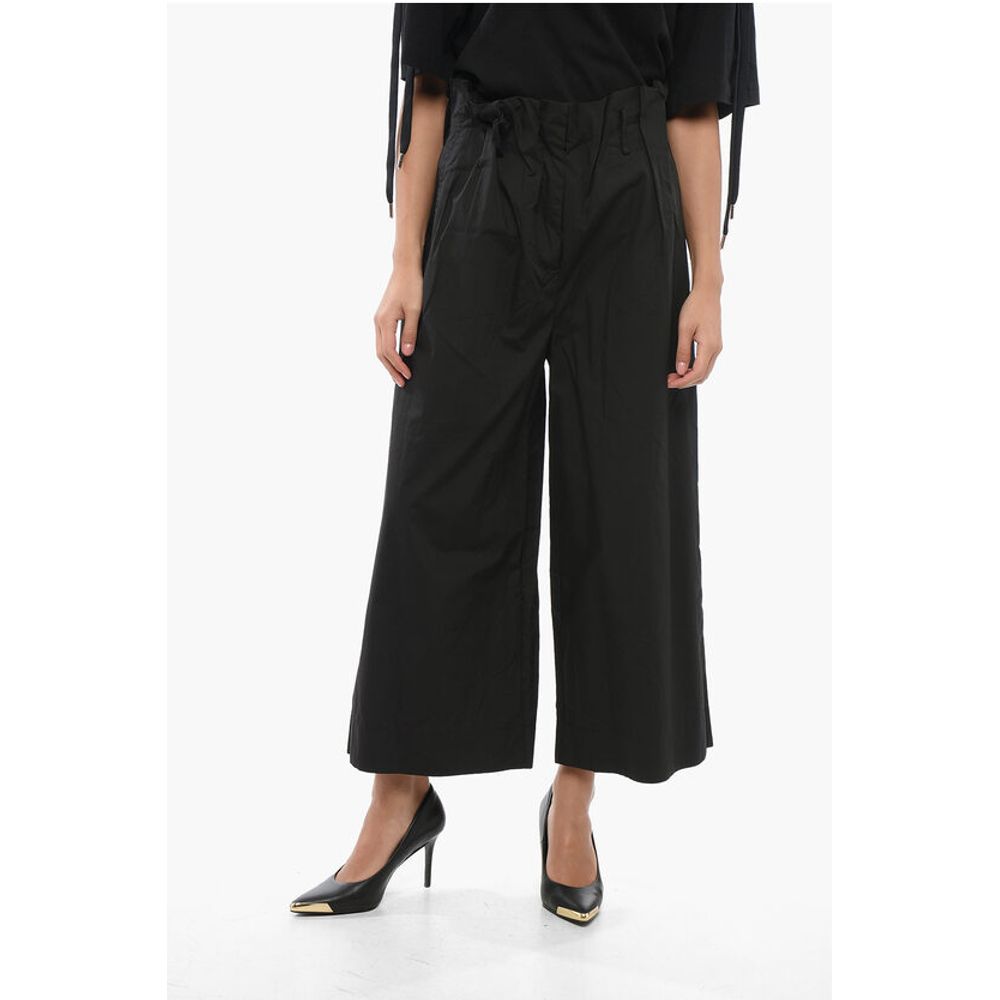 PINKO High-Waist Double Pleats POSEIDONE Flared Pants