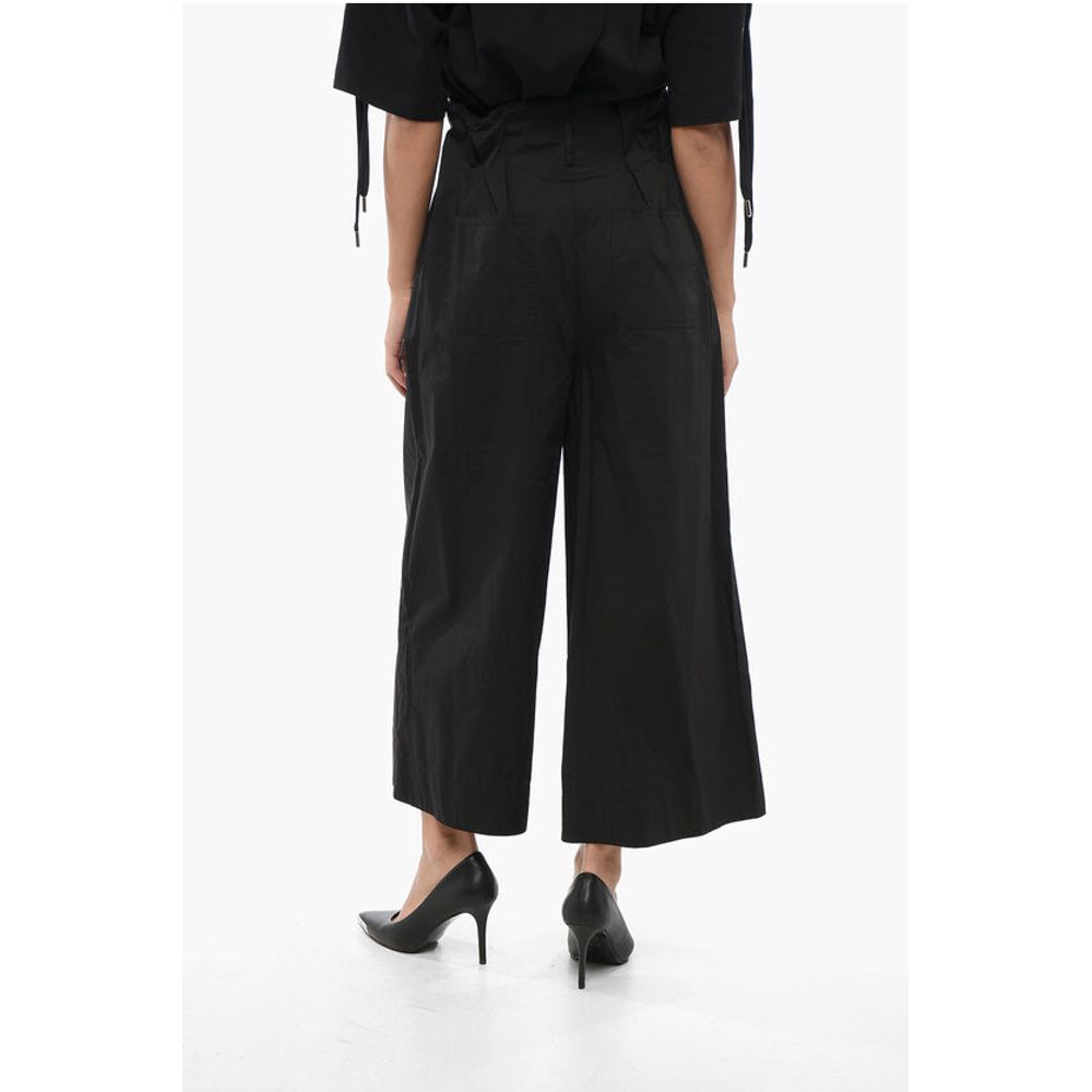 PINKO High-Waist Double Pleats POSEIDONE Flared Pants