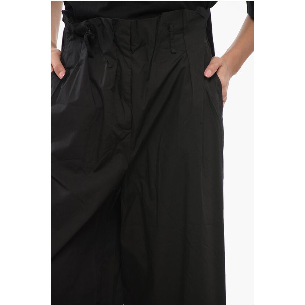 PINKO High-Waist Double Pleats POSEIDONE Flared Pants