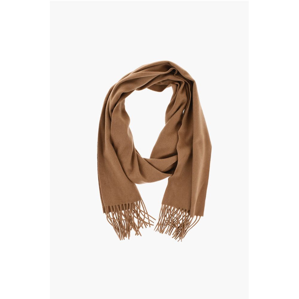 Destin Solid Color Cashmere BIVER Scarf with Fringes