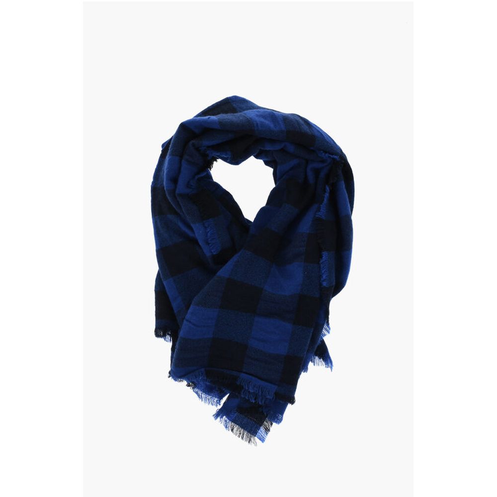 Destin Checked Scarf with Fringes