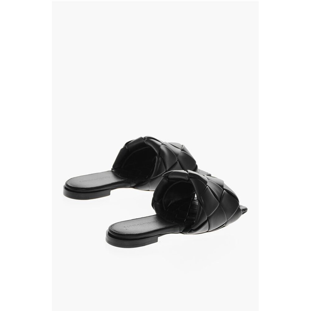 Bottega Veneta Woven Leather LIDO Sliders