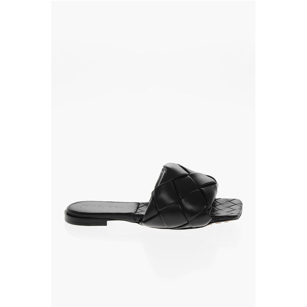 Bottega Veneta Woven Leather LIDO Sliders