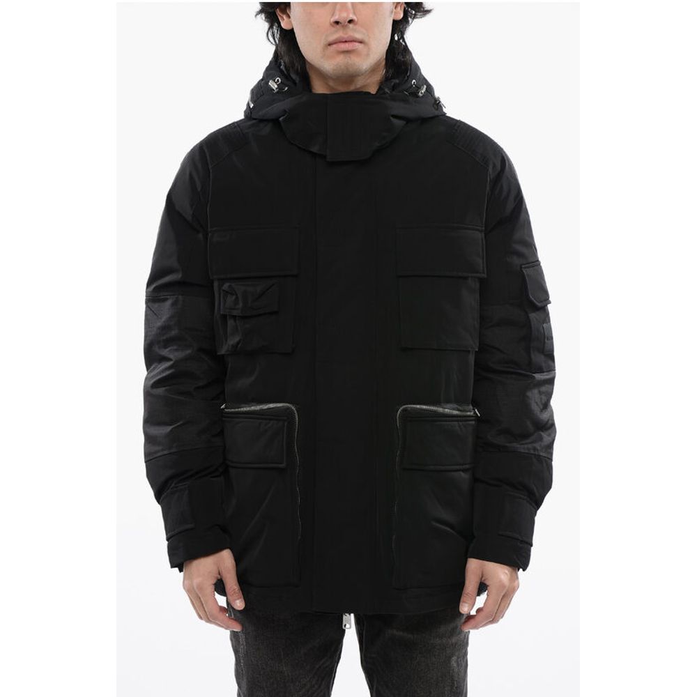 AllSaints Padded ORBIT Utility Jacket with Removable Hood