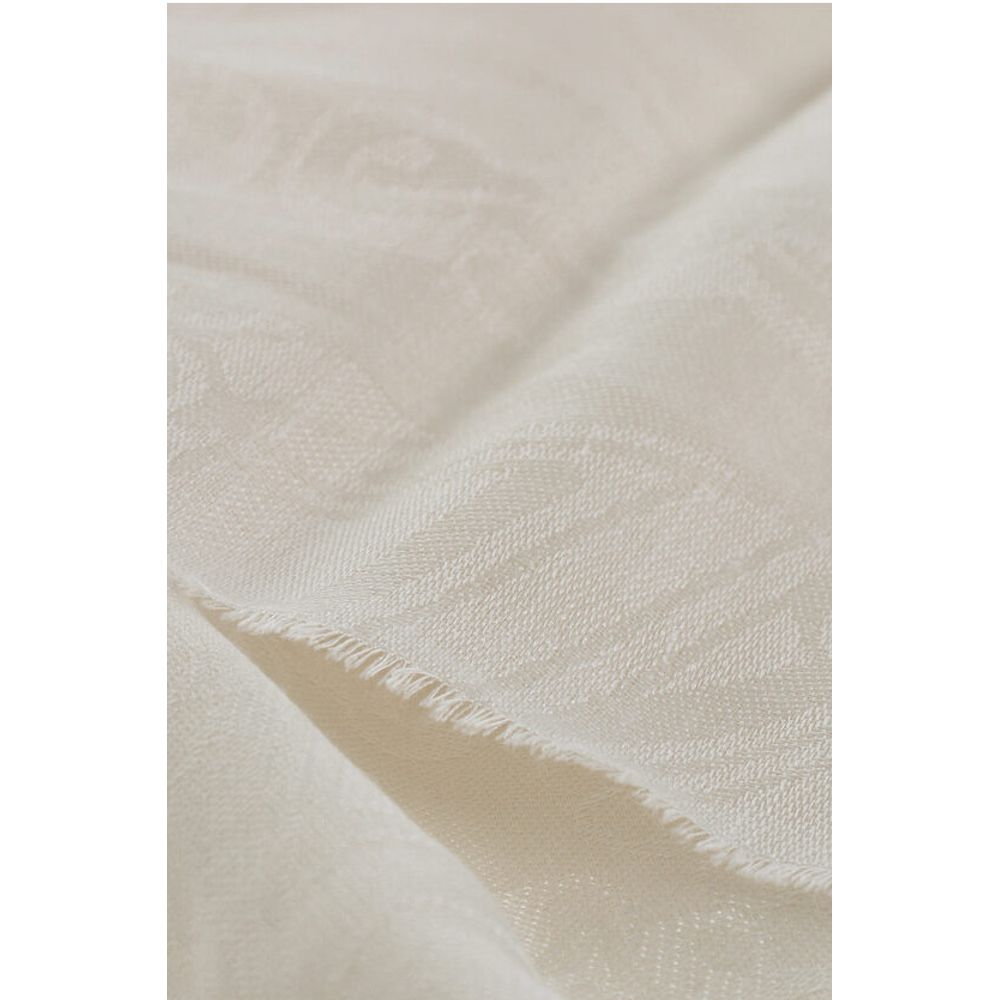 Max Mara Embroiderd Wool Silk and Linen ELEONOR Scarf