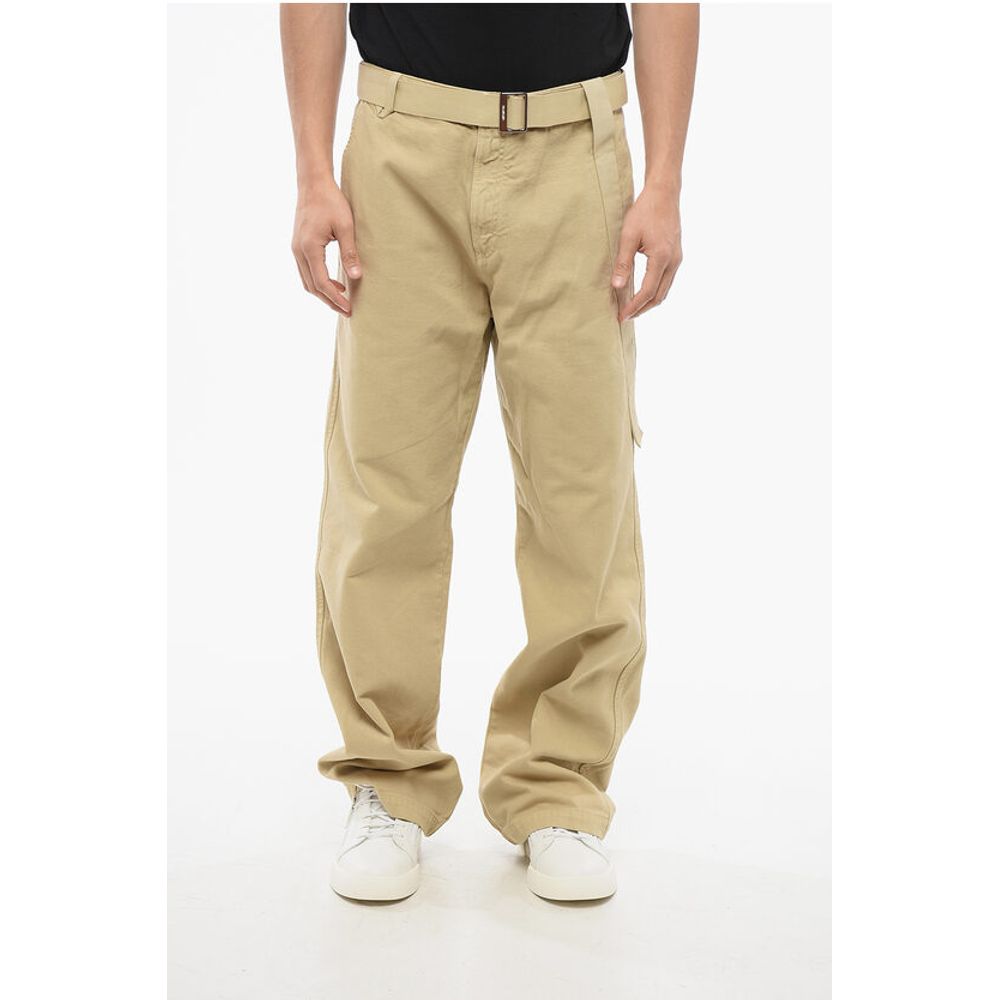 Jacquemus Cotton Straight Fit Chinos Pants with Belt