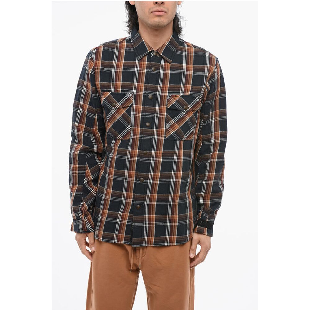 Rag&Bone ICONS Cotton Flannel Saharan Overshirt with Tartan Motif