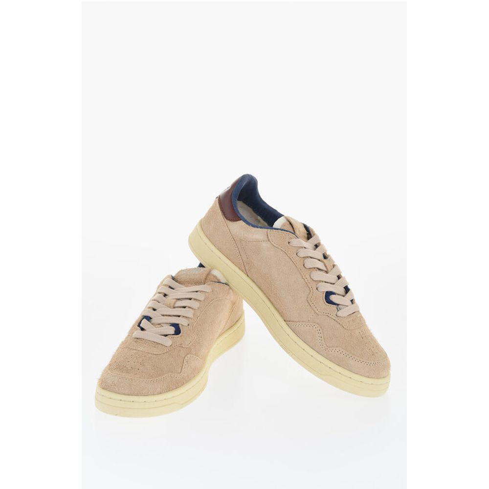 Autry Suede Low Top Sneakers with Contrasting Detail