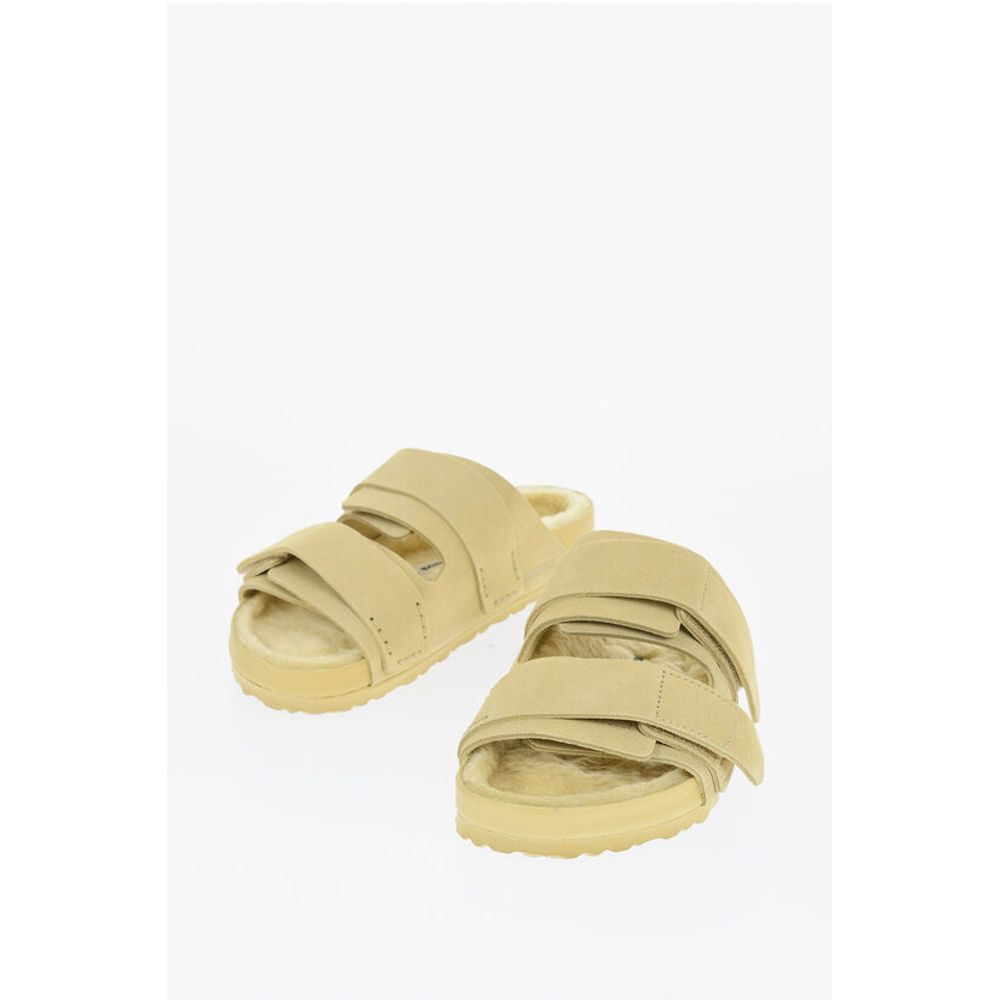 Birkenstock TEKLA x BIRKENSTOCK Suede Double Band Sandals with Shearling