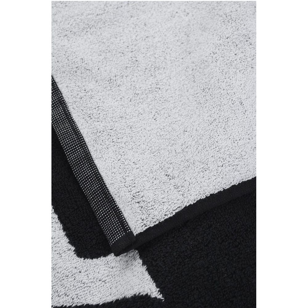 Alaïa Terry Cotton Beach Towel with Contrasting Logo