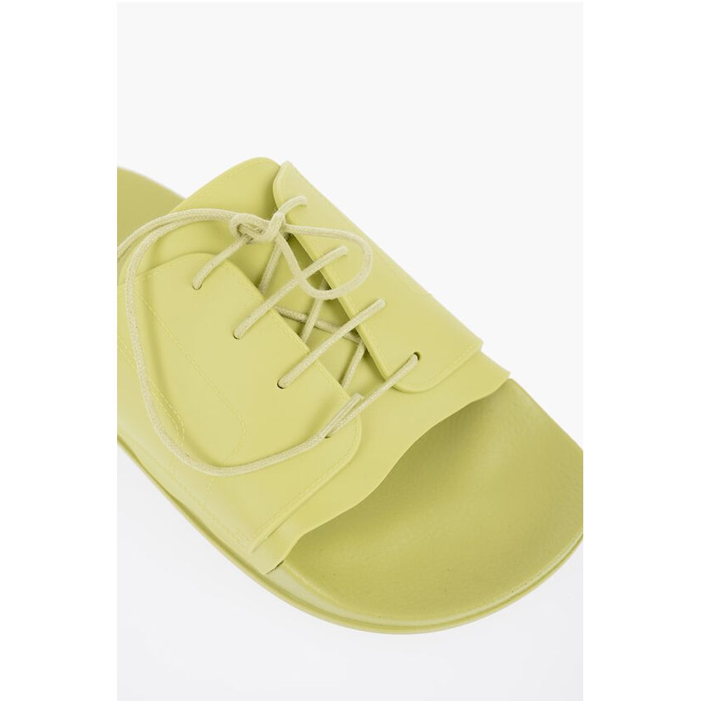 Maison Margiela Rubber Slides With Lace-up Detail