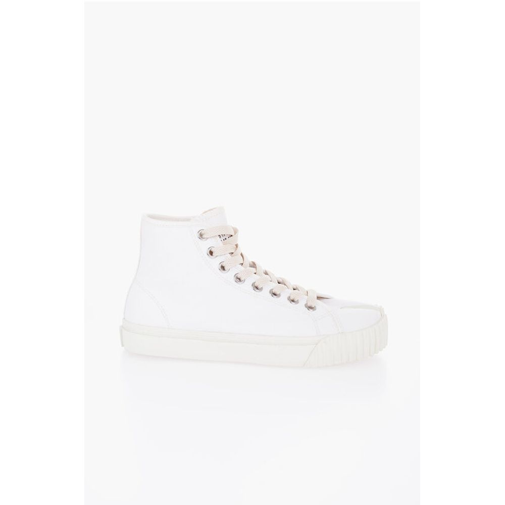 Maison Margiela MM22 Printed Canvas Tabi High-Top Sneakers