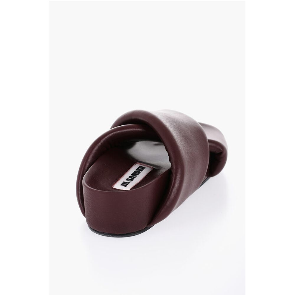 Jil Sander Criss Cross Designed Leather Sandals