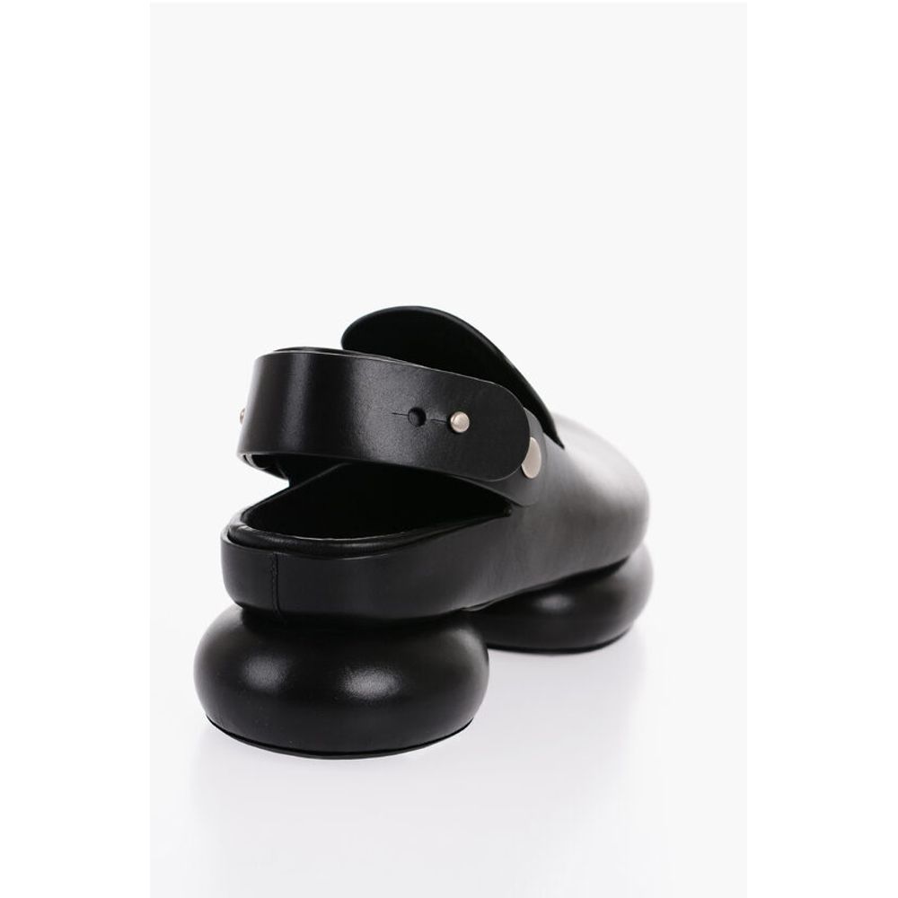 Jil Sander Chunky Sole Leather Slingback Sandals