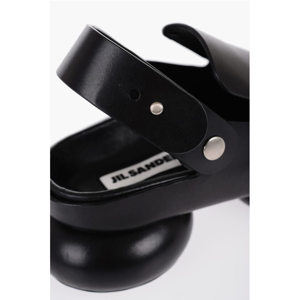 Jil Sander Chunky Sole Leather Slingback Sandals