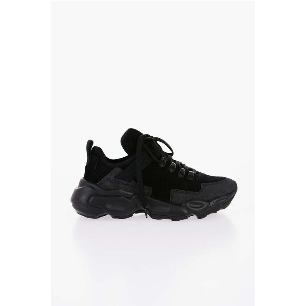 Jil Sander Suede HAIRY Sneakers with Chunky Sole