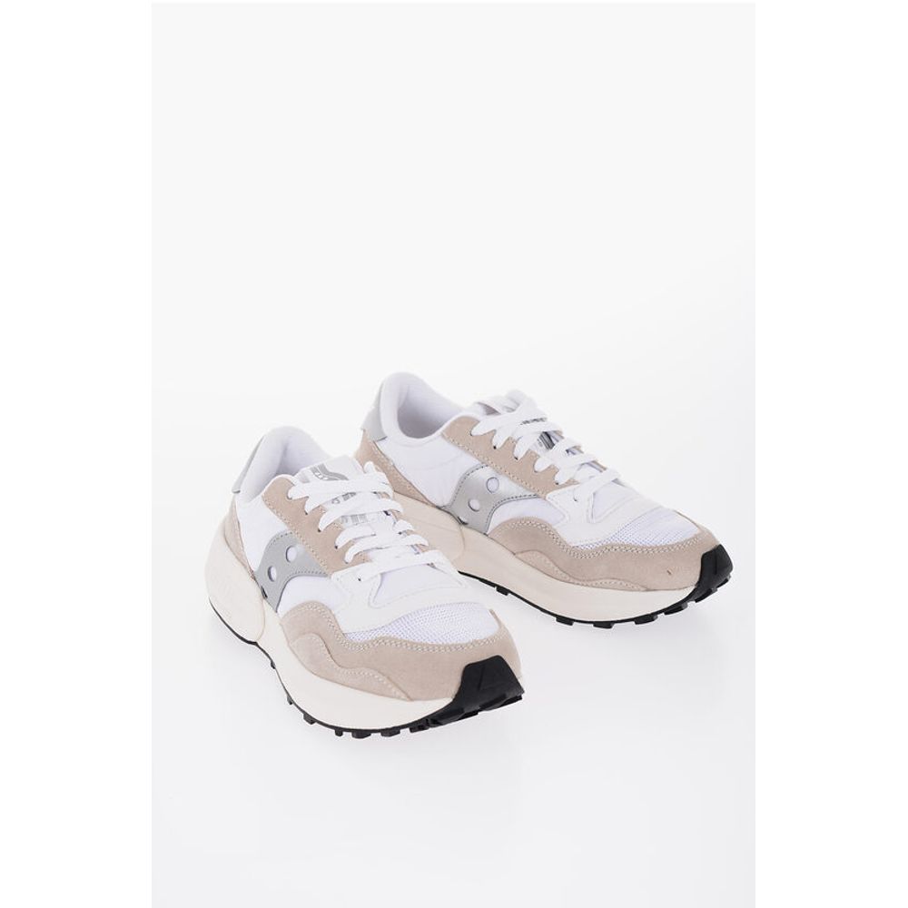 Saucony Suede and Fabric JAZZ NXT Low-Top Sneakers with Contrast Det