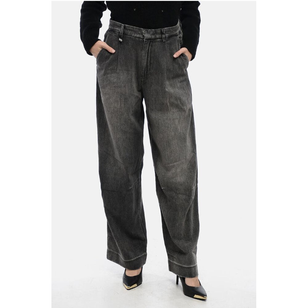R13 Single-pleated Wide Leg Denims 27cm