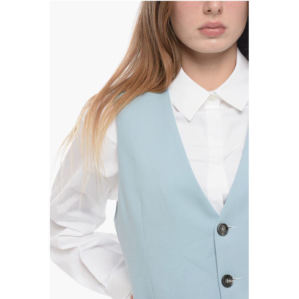 Ami Alexandre Mattiussi Virgin Wool Vest with Oversized Fit
