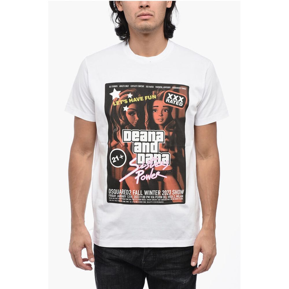 Dsquared² Printed CIGARETTE FIT Crew-neck T-Shirt