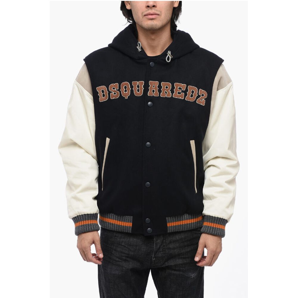 Dsquared² Padded Varsity Bomber with Hood