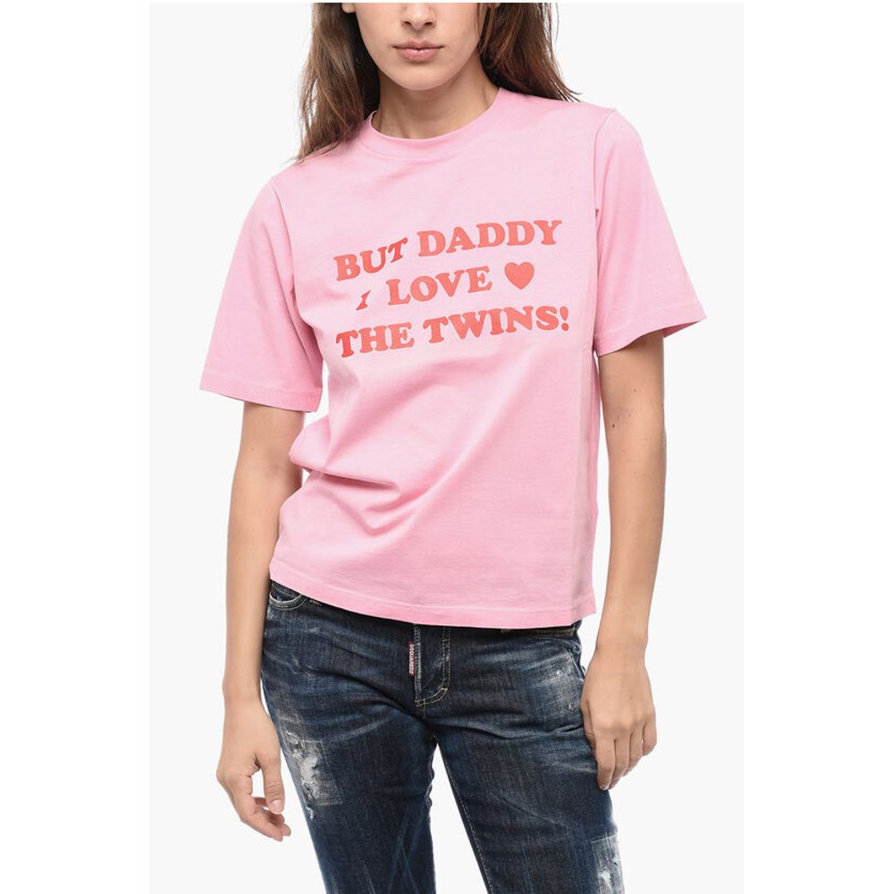 Dsquared² Crew Neck THE TWINS Cotton T-Shirt