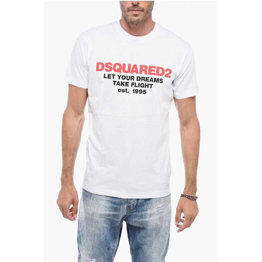 Dsquared² Crewneck T-shirt with Logo Print