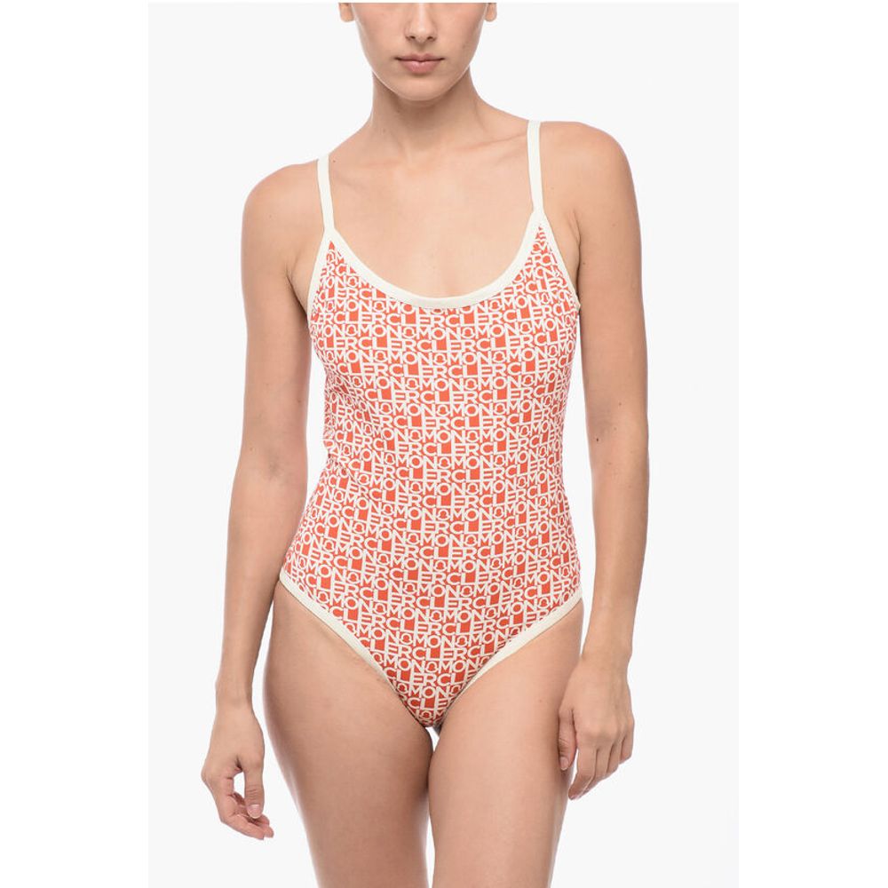 Moncler All-Over Logoed One-Piece Swimsuit