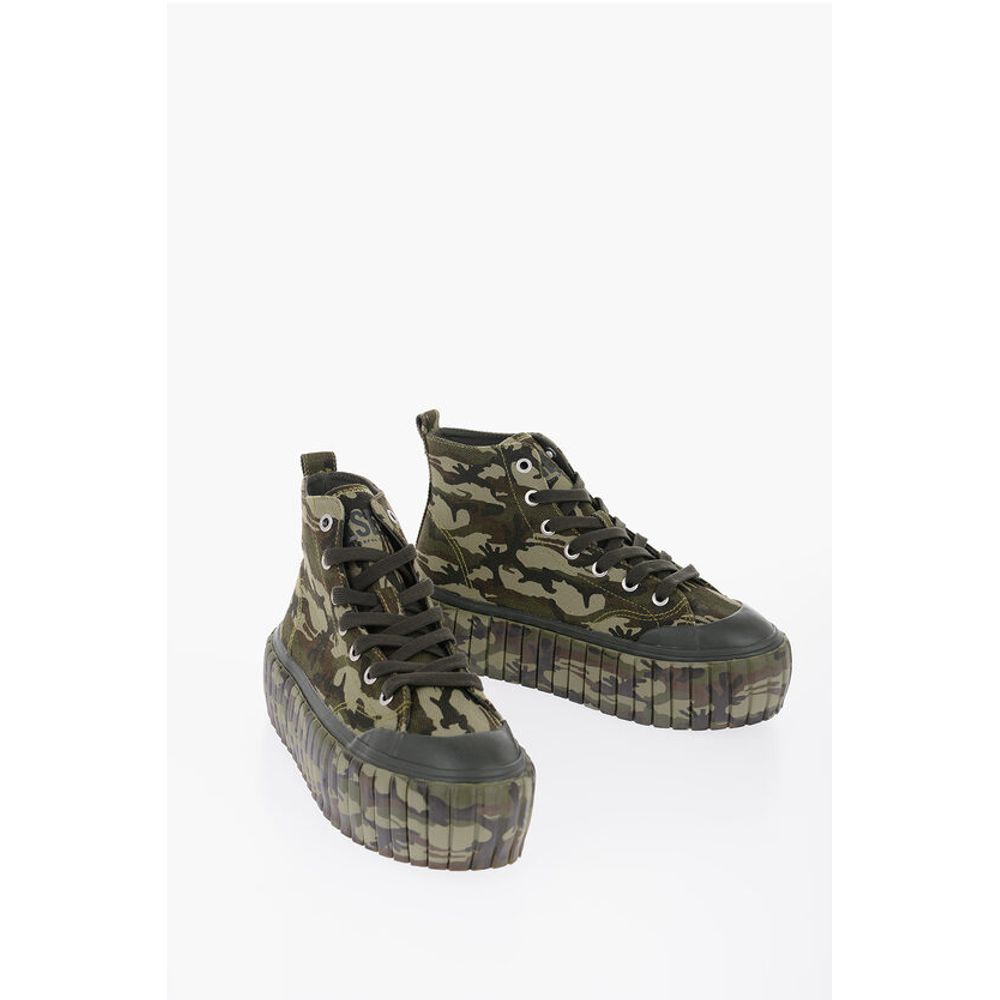 Diesel Platform S-HANAMI Sneakers with Camo Motif