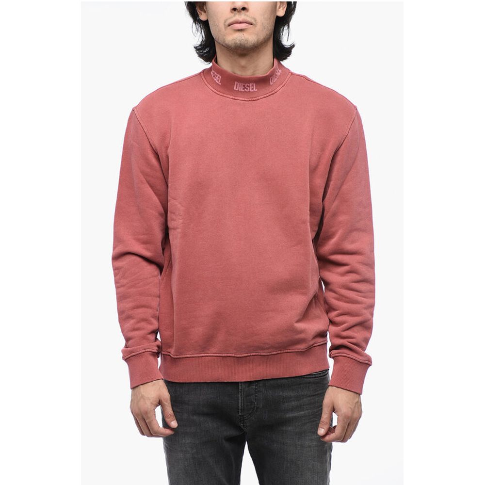 Diesel Logoed S-NORIS-JAC Half Turtleneck Sweatshirt