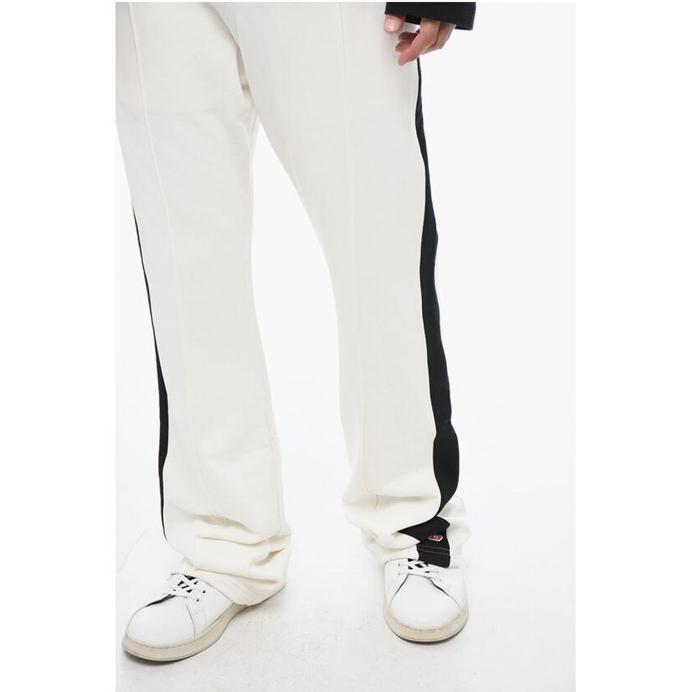 Diesel Brushed Cotton P-ZAMPER Pants With Contrasting Bands