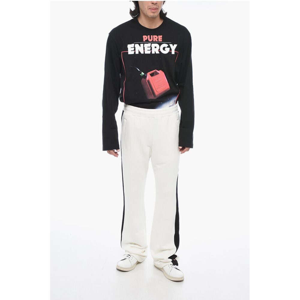 Diesel Brushed Cotton P-ZAMPER Pants With Contrasting Bands