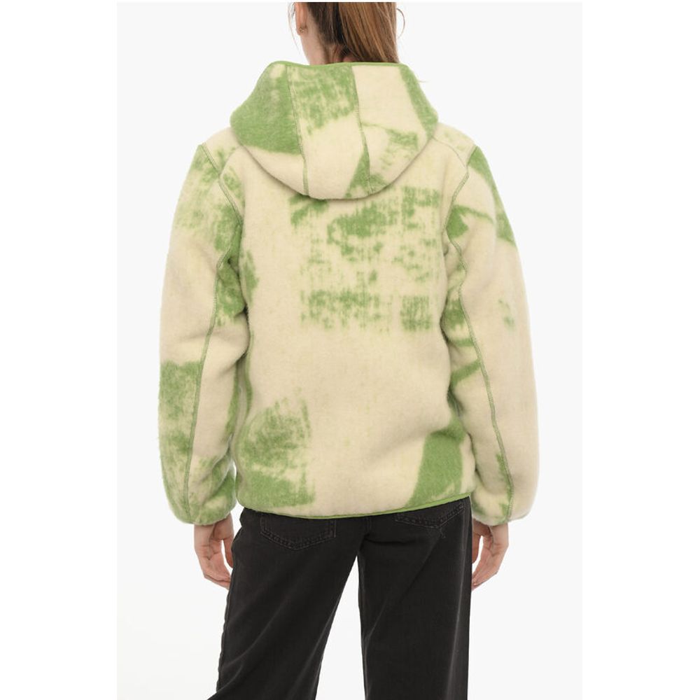 Y-3 ADIDAS Tie-Dye Effect Hooded Jacket with Cut-Out Details