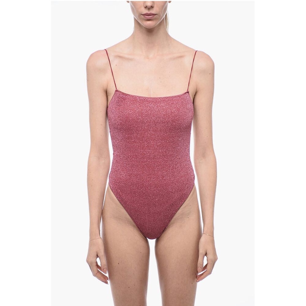 Oséree Lurex One-Piece Swimsuit with Sel-Tie Details