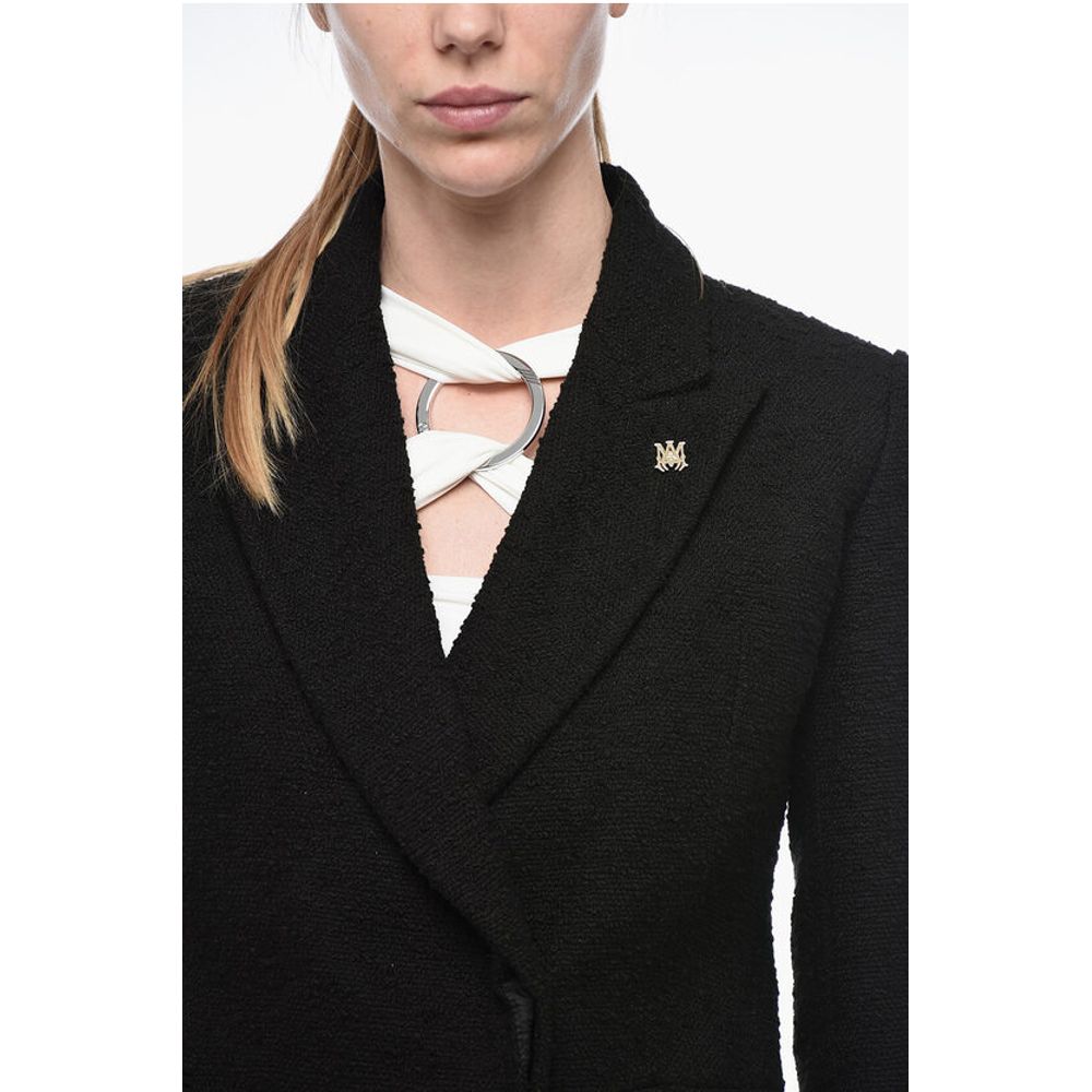 Amiri Double-breasted Tweed Cotton Blend Blazer