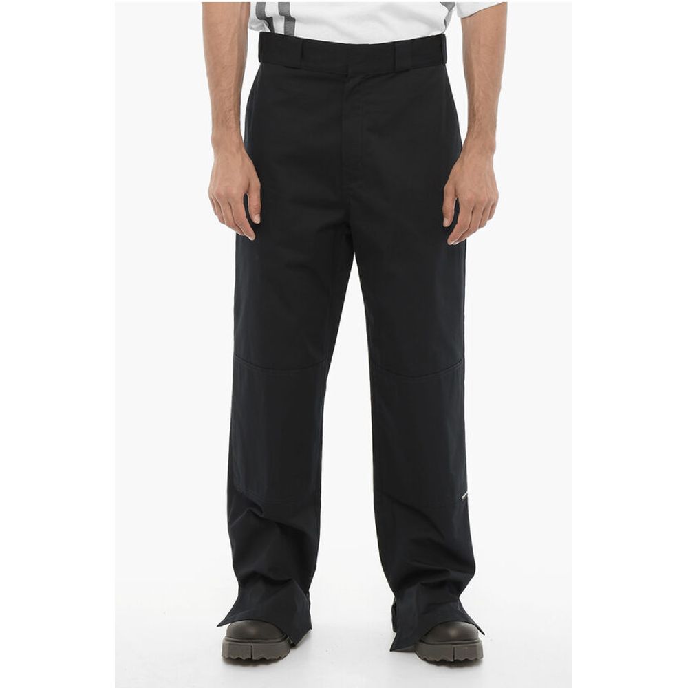 Palm Angels High-Waisted Straight Leg Pants