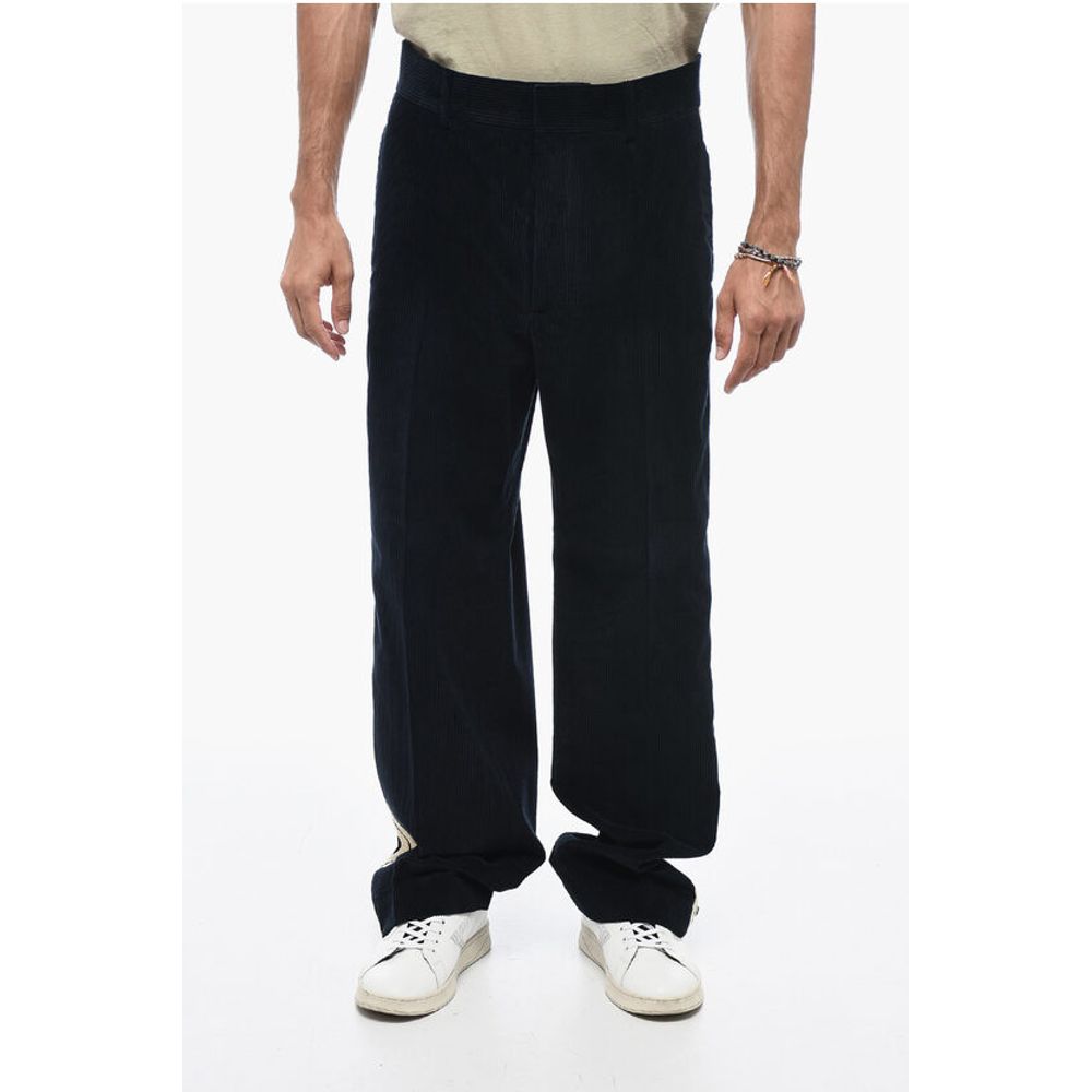 Palm Angels Corduroy TAPE Pants with Contrasting Bands