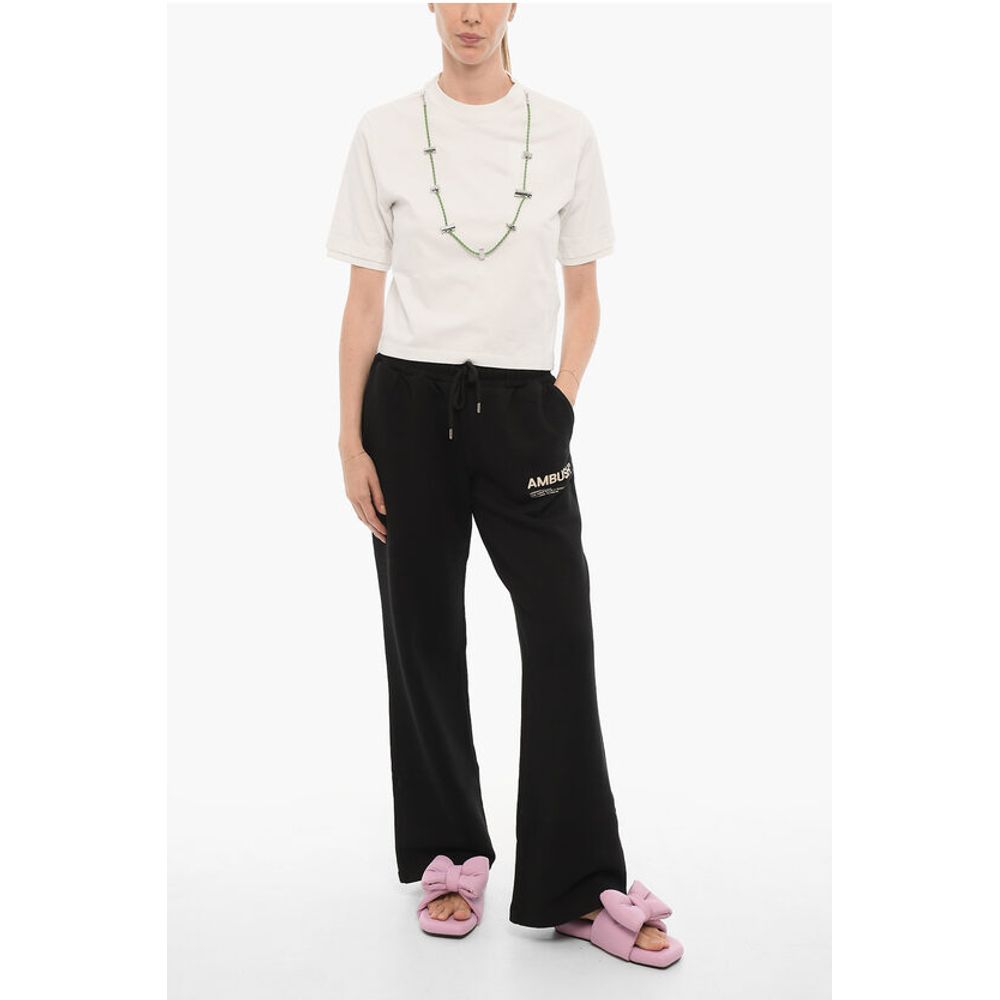 Ambush Solid Color STOPPERS Crew-neck T-Shirt with Removable Chain