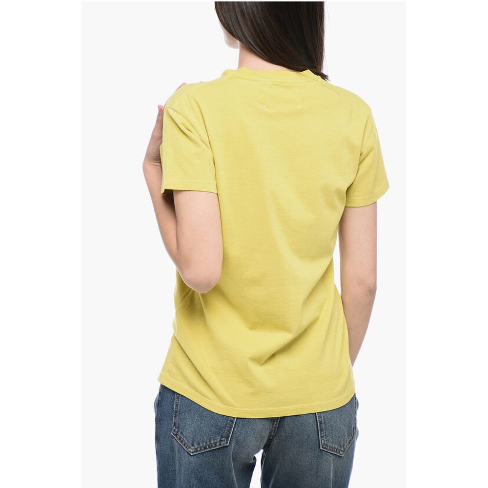 Maison Margiela MM1 Crew Neck SMILES Printed Cotton T-Shirt