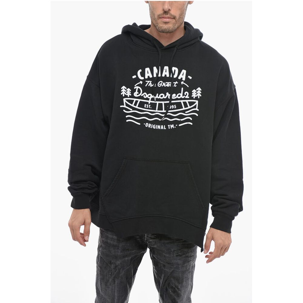 Dsquared² RAGIAN Hoodie Sweatshirt with Lettering Print