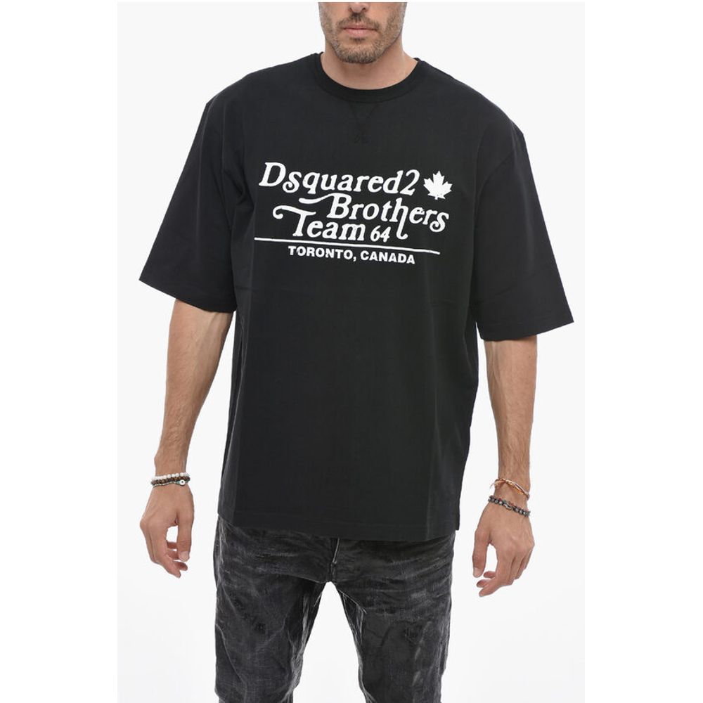 Dsquared² Loose Fit BROTHERS TEAM T-shirt with Logo Print