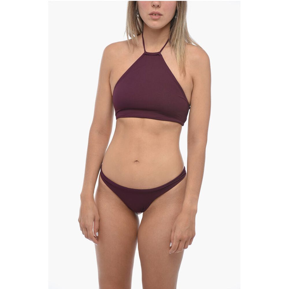 The Attico Solid Color Halterneck Bikini
